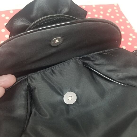 Black Wristlet with Ribbon Rose. - Picture 6 of 8